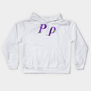 Rho Greek Alphabet Kids Hoodie